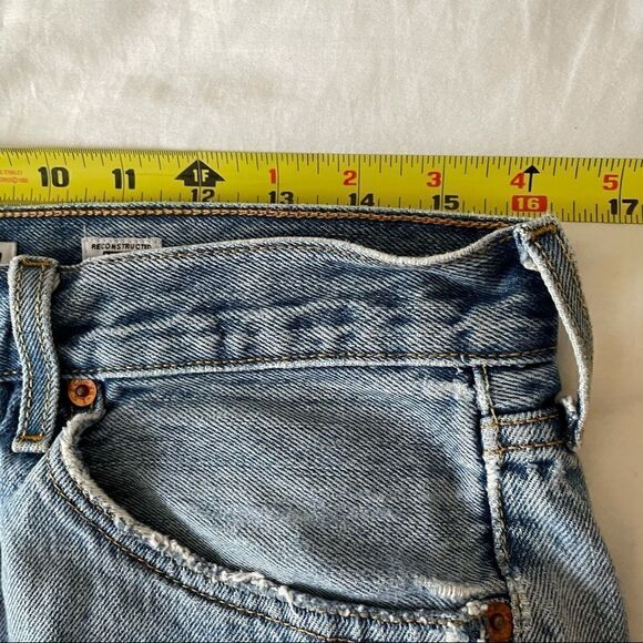 LEVI’S RE/DONE The Short Shorts Cut Off Pockets Show Jean Shorts - Picture 13 of 13